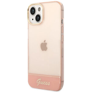 Coque iPhone 14 Plus Guess Translucent rose — visuel 2