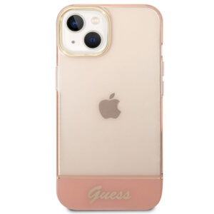 Coque iPhone 14 Plus Guess Translucent rose — visuel 3