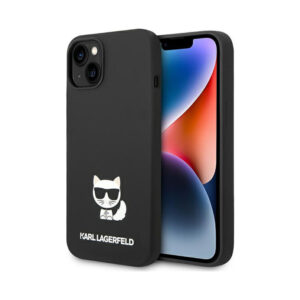 Coque iPhone 14 Plus Karl Lagerfeld Choupette Body noire