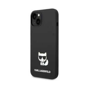 Coque iPhone 14 Plus Karl Lagerfeld Choupette Body noire — visuel 2