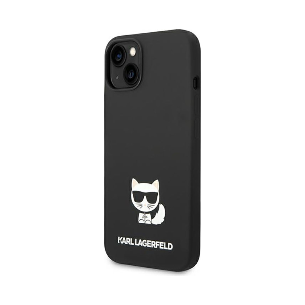 Coque iPhone 14 Plus Karl Lagerfeld Choupette Body noire — visuel 2