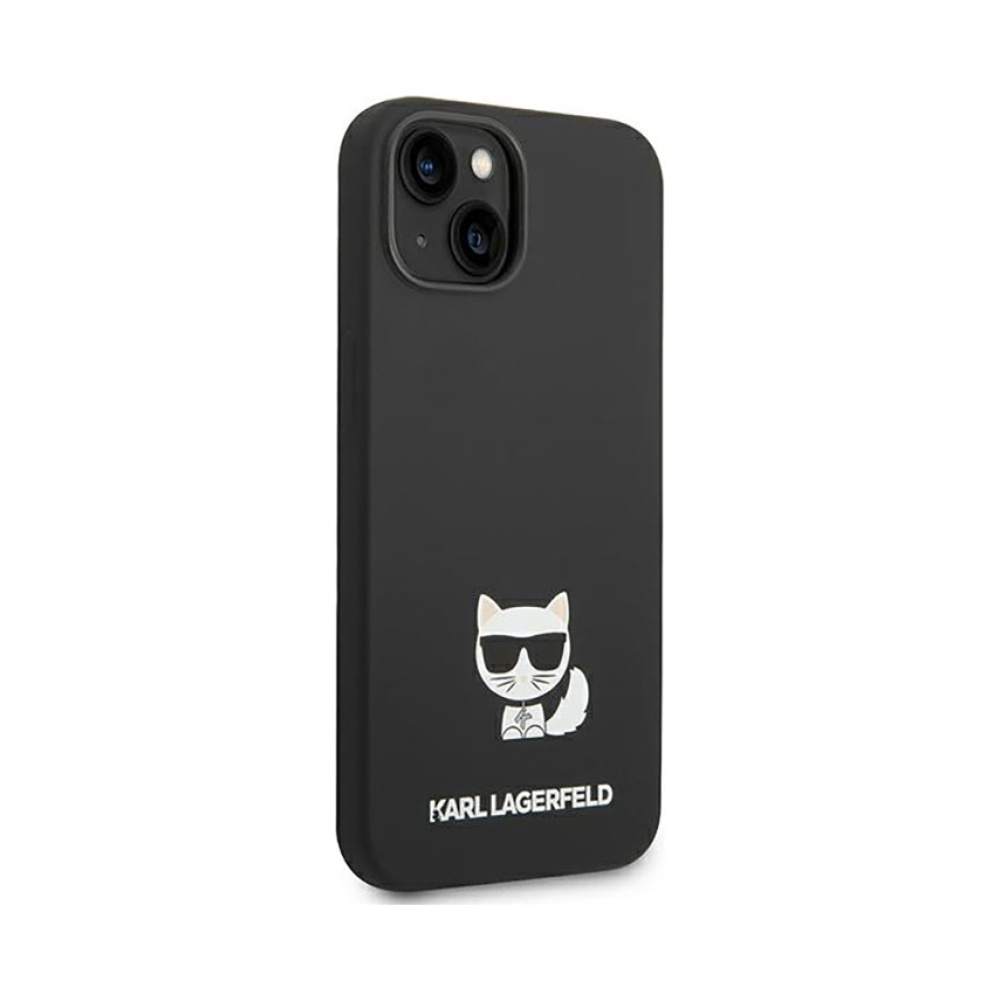 Coque iPhone 14 Plus Karl Lagerfeld Choupette Body noire — visuel 4