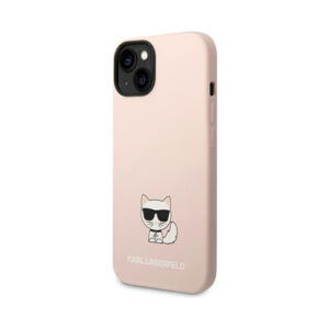 Coque iPhone 14 Plus Karl Lagerfeld Choupette Body rose pâle — visuel 2