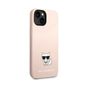 Coque iPhone 14 Plus Karl Lagerfeld Choupette Body rose pâle — visuel 4
