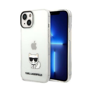 Coque iPhone 14 Plus Karl Lagerfeld Choupette Body transparente