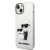 Coque iPhone 14 Plus Karl Lagerfeld IML Glitter NFT Karl & Choupette transparente
