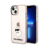 Coque iPhone 14 Plus Karl Lagerfeld IML NFT Choupette rose