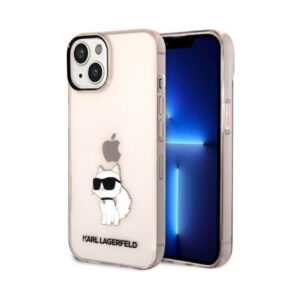 Coque iPhone 14 Plus Karl Lagerfeld IML NFT Choupette rose