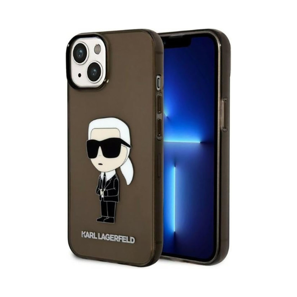 Coque iPhone 14 Plus Karl Lagerfeld IML NFT Ikonik noire