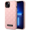 Coque iPhone 14 Plus Karl Lagerfeld Monogram 3D Pattern rose