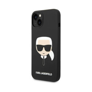 Coque iPhone 14 Plus Karl Lagerfeld Silicone Ikonik Karl`s Head – Case noire — visuel 2