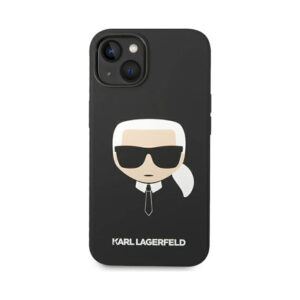 Coque iPhone 14 Plus Karl Lagerfeld Silicone Ikonik Karl`s Head – Case noire — visuel 3