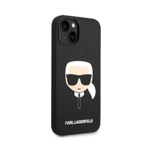 Coque iPhone 14 Plus Karl Lagerfeld Silicone Ikonik Karl`s Head – Case noire — visuel 4