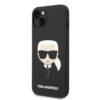 Coque iPhone 14 Plus Karl Lagerfeld Silicone Ikonik Karl's Head MagSafe noire