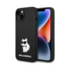 Coque iPhone 14 Plus Karl Lagerfeld Silicone NFT Choupette noire