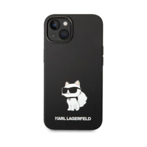 Coque iPhone 14 Plus Karl Lagerfeld Silicone NFT Choupette noire — visuel 3