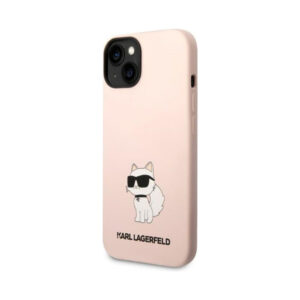 Coque iPhone 14 Plus Karl Lagerfeld Silicone NFT Choupette rose — visuel 2