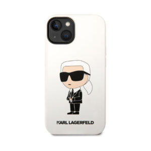 Coque iPhone 14 Plus Karl Lagerfeld Silicone NFT Ikonik blanche — visuel 3