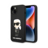 Coque iPhone 14 Plus Karl Lagerfeld Silicone NFT Ikonik noire