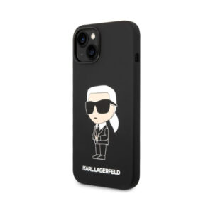 Coque iPhone 14 Plus Karl Lagerfeld Silicone NFT Ikonik noire — visuel 2