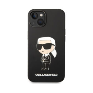 Coque iPhone 14 Plus Karl Lagerfeld Silicone NFT Ikonik noire — visuel 3