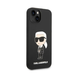 Coque iPhone 14 Plus Karl Lagerfeld Silicone NFT Ikonik noire — visuel 4