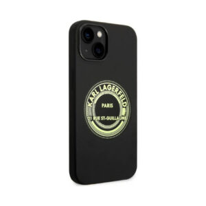 Coque iPhone 14 Plus Karl Lagerfeld Silicone RSG noire — visuel 4