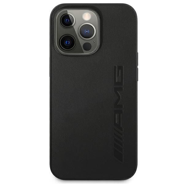 Coque iPhone 14 Pro AMG Leather Hot Stamped noire — visuel 3