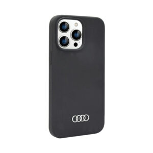 Coque iPhone 14 Pro Audi Silicone Case noire — visuel 2