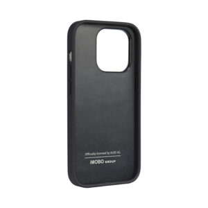 Coque iPhone 14 Pro Audi Synthetic Leather noire — visuel 5