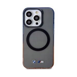 Coque iPhone 14 Pro BMW Gradient Bumper MagSafe grise — visuel 3