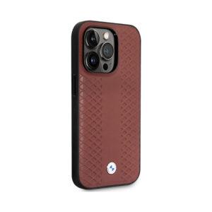 Coque iPhone 14 Pro BMW Leather Diamond Pattern — visuel 4