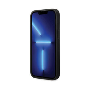 Coque iPhone 14 Pro BMW Leather Diamond Pattern noire — visuel 5