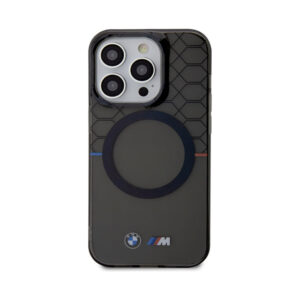 Coque iPhone 14 Pro BMW Pattern MagSafe grise — visuel 3