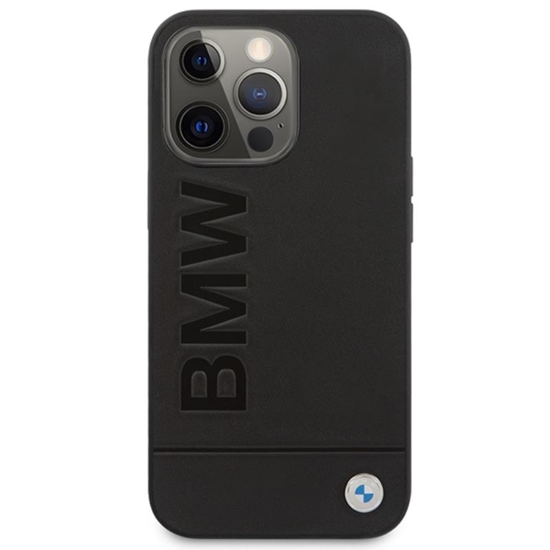 Coque iPhone 14 Pro BMW Signature Logo Imprint MagSafe noire — visuel 3