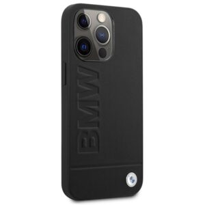 Coque iPhone 14 Pro BMW Signature Logo Imprint MagSafe noire — visuel 4