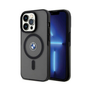 Coque iPhone 14 Pro BMW Signature MagSafe noire