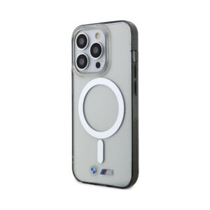 Coque iPhone 14 Pro BMW Silver Ring MagSafe transparente — visuel 2
