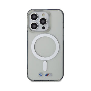 Coque iPhone 14 Pro BMW Silver Ring MagSafe transparente — visuel 3