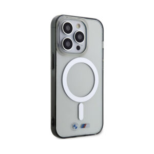 Coque iPhone 14 Pro BMW Silver Ring MagSafe transparente — visuel 4