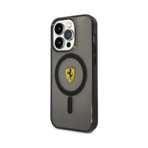 Coque iPhone 14 Pro Ferrari Translucent MagSafe noire — visuel 2