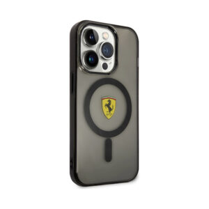 Coque iPhone 14 Pro Ferrari Translucent MagSafe noire — visuel 4
