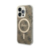 Coque iPhone 14 Pro Guess 4G MagSafe brune