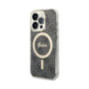 Coque iPhone 14 Pro Guess 4G MagSafe noire