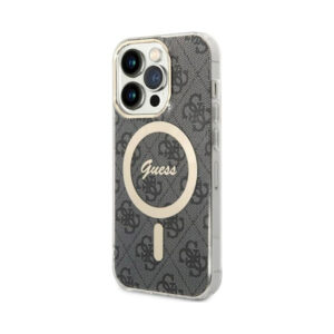 Coque iPhone 14 Pro Guess 4G MagSafe noire