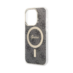 Coque iPhone 14 Pro Guess 4G MagSafe noire — visuel 5