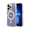 Coque iPhone 14 Pro Guess 4G MagSafe violette