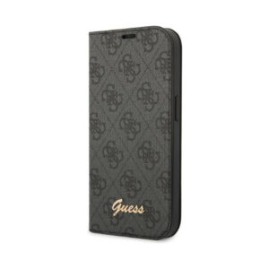 Coque iPhone 14 Pro Guess 4G Metal Camera Outline Booktype Case noire
