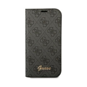Coque iPhone 14 Pro Guess 4G Metal Camera Outline Booktype Case noire — visuel 3
