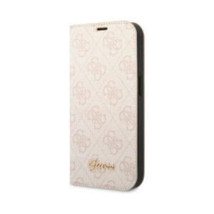 Coque iPhone 14 Pro Guess 4G Metal Camera Outline Booktype Case rose